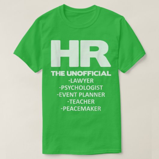 人財おもしろい人全て Tシャツ (デザイン正面)