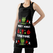 人財醜いサンタクリスマスギフト エプロン (インサイチュ)