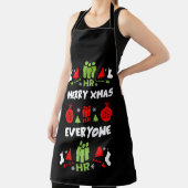 人財醜いサンタクリスマスギフト エプロン (インサイチュ)