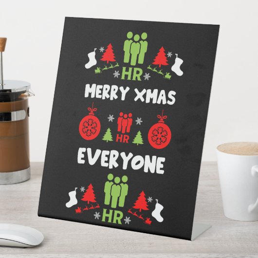 人財醜いサンタクリスマスギフト 台座サイン (インサイチュ)