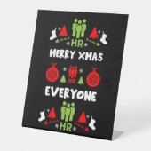 人財醜いサンタクリスマスギフト 台座サイン (正面)