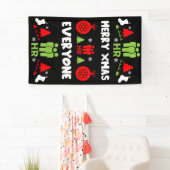 人財醜いサンタクリスマスギフト 横断幕 (インサイチュ)