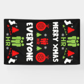 人財醜いサンタクリスマスギフト 横断幕 (横)