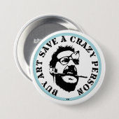 人買を救操熱狂する作する 缶バッジ (正面&裏面)