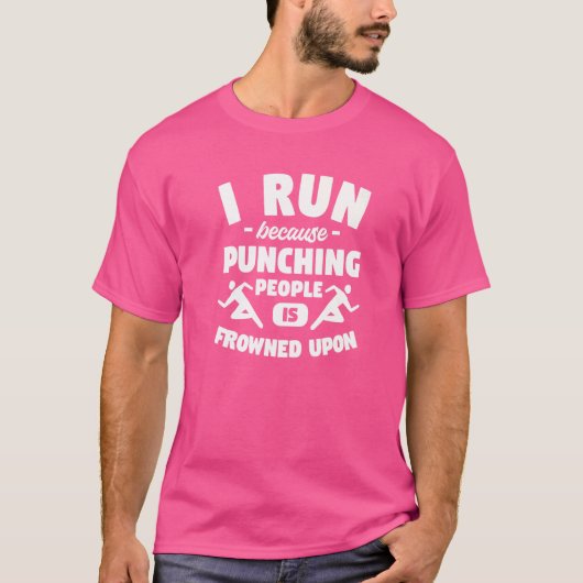 人走を殴ると真羅が顔をしかめるからだ Tシャツ (正面)