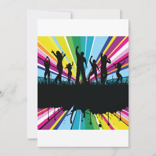 人踊り招待状 招待状 (正面)