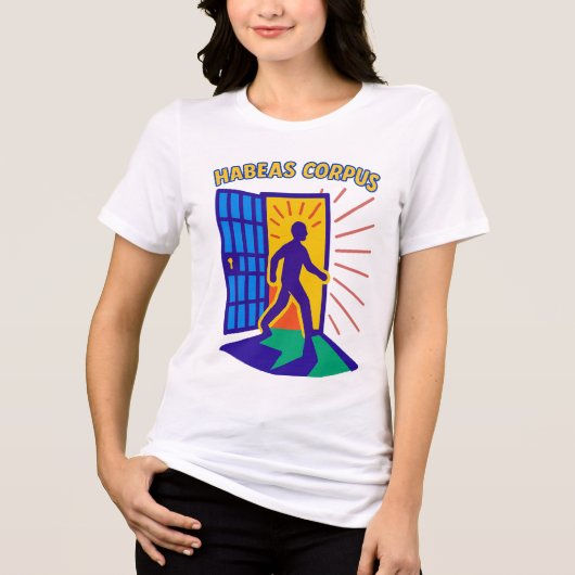 人身保護体：運動の自由 トライブレンドＴシャツ (正面)