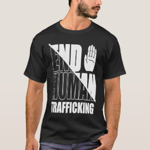 人身売買をストップ終わらせる Tシャツ