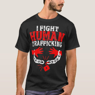 人身売買啓発Tシャツ 人身売買を止めろ Tシャツ