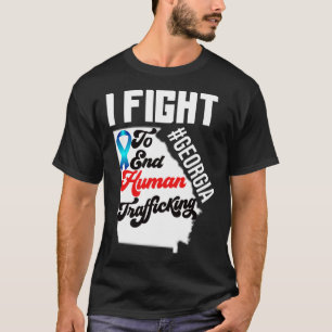 人身売買認識度グルジア州マップSil Tシャツ