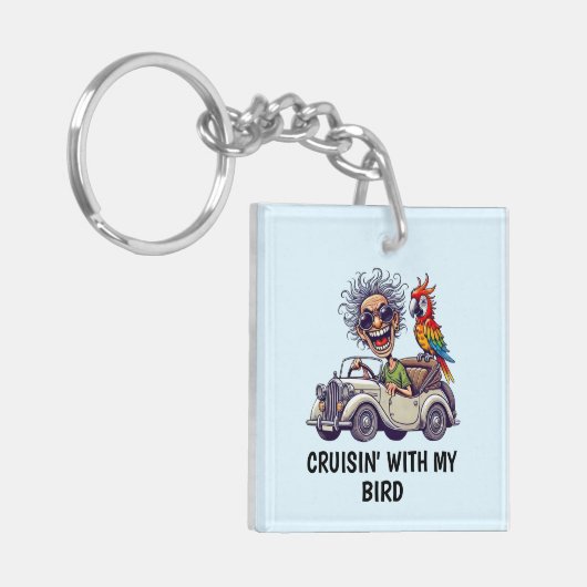 人車 キーホルダー (正面左)