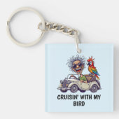 人車 キーホルダー (正面)