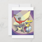 人遊の太鼓招待状 招待状 (正面)