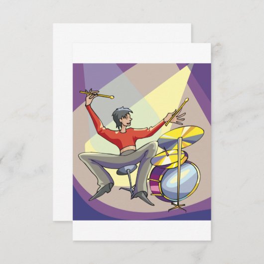 人遊の太鼓招待状 招待状 (正面/裏面)