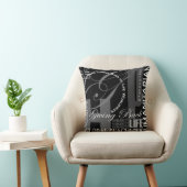 人道主義の黒く及び白い落書き#2 クッション (椅子)