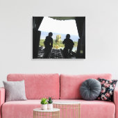 人道物資の箱 キャンバスプリント (インサイチュ (リビング))