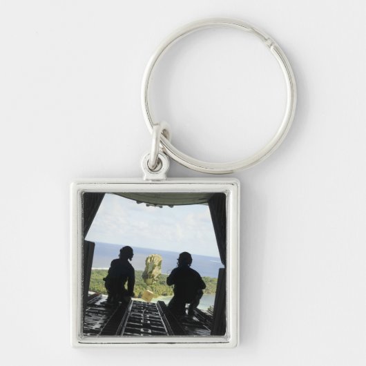 人道物資の箱 キーホルダー (正面)