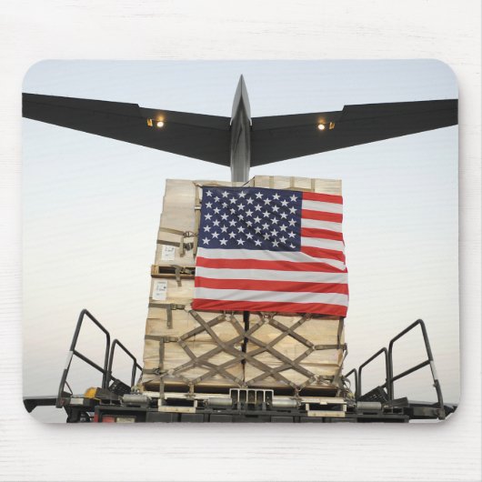 人道的なレリーフ、 浮き彫り供給を含むパレット マウスパッド (正面)