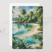 人里離れたシュノーケリングスポット 案内状 (正面/裏面)