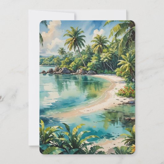 人里離れたシュノーケリングスポット 案内状 (正面)