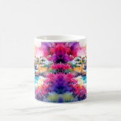 人里離れたビーチ コーヒーマグカップ (中央)