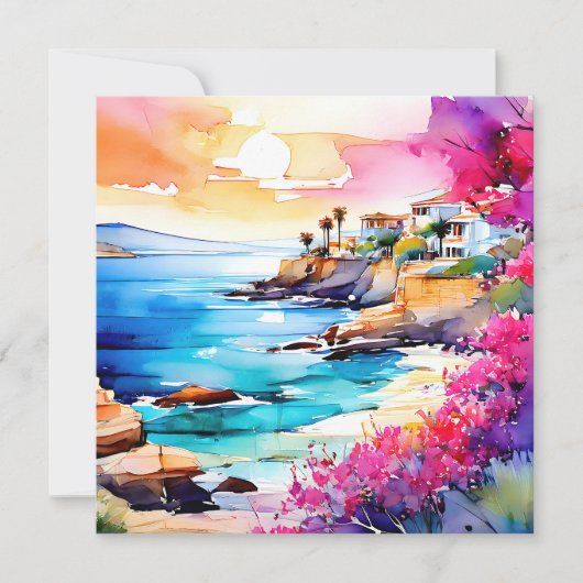 人里離れたビーチ シーズンカード (正面)