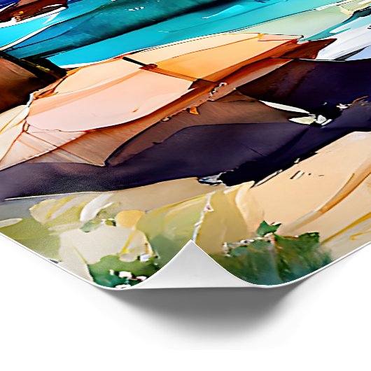 人里離れたビーチ ポスター (コーナー)