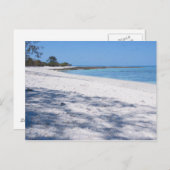 人里離れたビーチ ポストカード (正面/裏面)