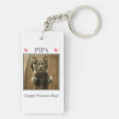 人間おもしろいが属する猫の写真 キーホルダー (裏面)