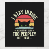 人間おもしろいが過ぎるから中にいる猫 ワインラベル (シングルラベル)