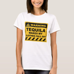 人間おもしろいのラ警告ベルをテキーラが作る Tシャツ