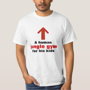 人間おもしろいジャングルジムパパ Tシャツ