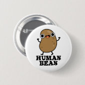 人間おもしろい豆パン 缶バッジ (正面&裏面)