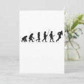 人間おもしろい進化ファンタジーサッカースポーツギフト 招待状 (スタンド正面)