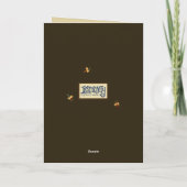 人間お気に入りののおもしろい可愛いかわいらしフローラ カード (裏面)