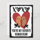 人間お気に入りの豆Xoxoバレンタインデー シーズンカード (正面)