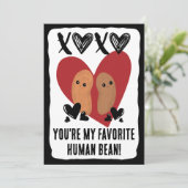 人間お気に入りの豆Xoxoバレンタインデー シーズンカード (スタンド正面)