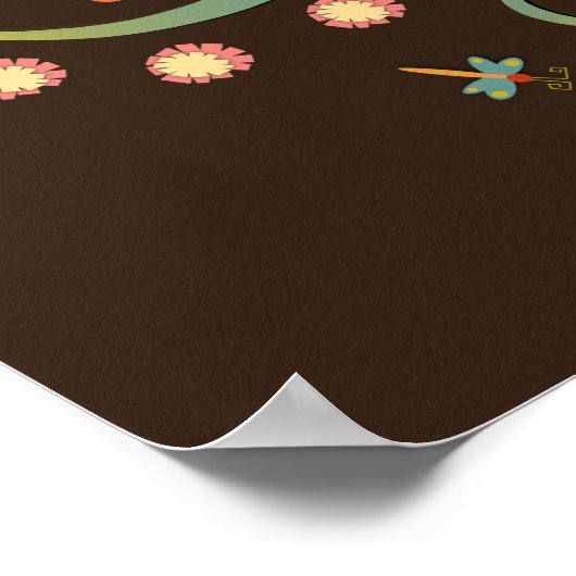 人間かわいらしの引用文フローラの鼓動が良い ポスター (角)