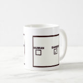 人間かダンサー コーヒーマグカップ (正面右)