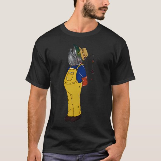 人間か魚か Tシャツ (正面)