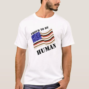 人間があること誇りを持った Tシャツ