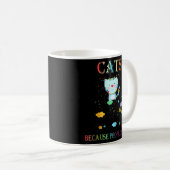 人間がラグランに吸する猫 コーヒーマグカップ (正面右)