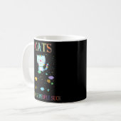 人間がラグランに吸する猫 コーヒーマグカップ (正面左)