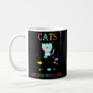 人間がラグランに吸する猫 コーヒーマグカップ