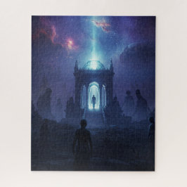 人間が古代のエイリアンの世界に ジグソーパズル