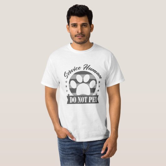 人間が愛撫しないサービス Tシャツ (正面フル)