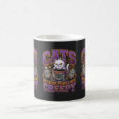 人間が気持ち悪いから猫 Funny Ghost コーヒーマグカップ (中央)