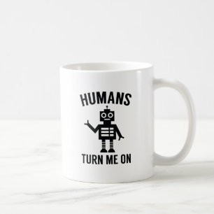 人間が私をオンにする コーヒーマグカップ