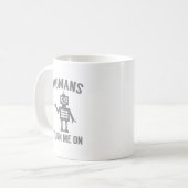 人間が私を興奮させる コーヒーマグカップ (正面左)