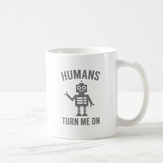 人間が私を興奮させる コーヒーマグカップ (右)